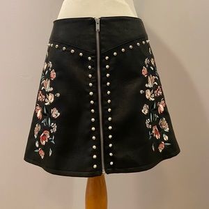 Faux Leather Skirt